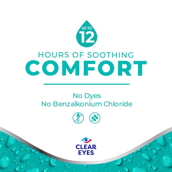 Clear Eyes Complete for Sensitive Eyes Lubricant/Redness Reliever Eye Drops, 0.5 fl. oz.