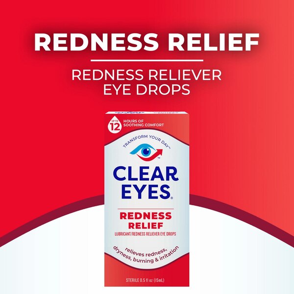 Clear Eyes Redness Relief Lubricant Eye Drops