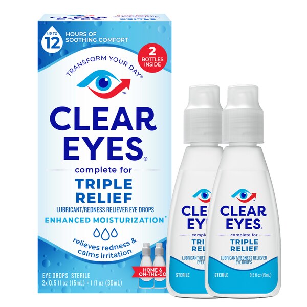 Clear Eyes Triple Action Relief Eye Drops