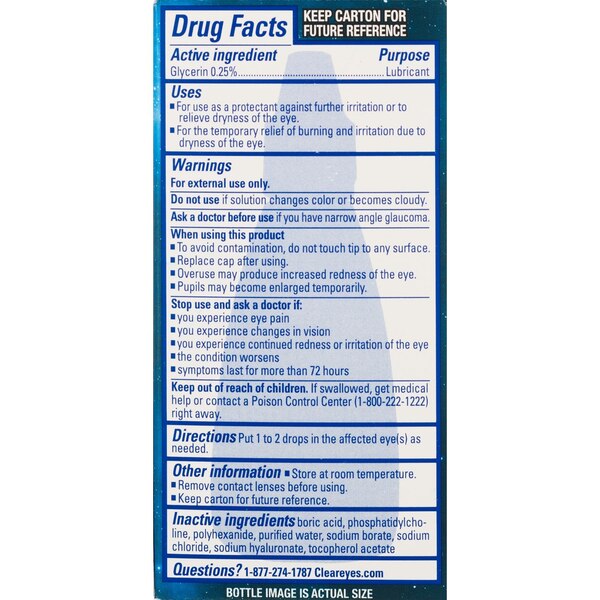 Clear Eyes Nighttime Restoring Drops, 0.5 OZ