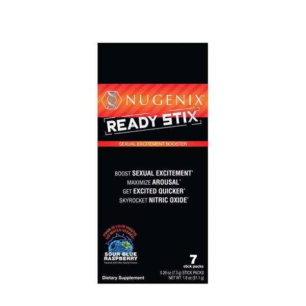 Nugenix Ready Stix Blue Raspberry, 7 CT
