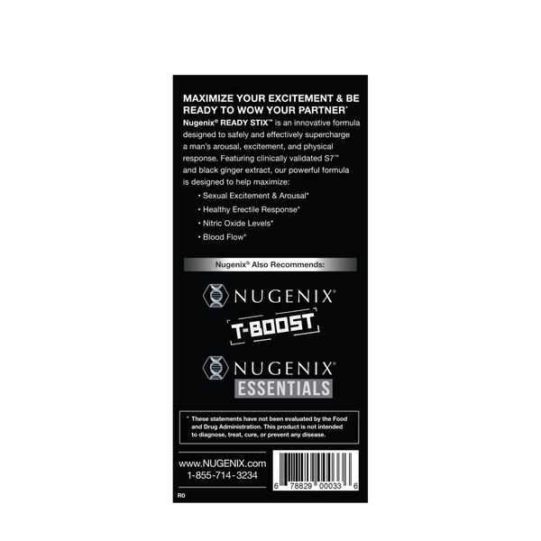 Nugenix Ready Stix Blue Raspberry, 7 CT