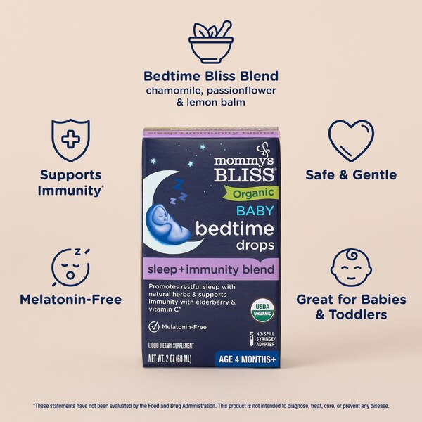 Mommy's Bliss Organic Baby Bedtime Drops, 2 FL OZ