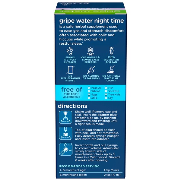 Mommy's Bliss Nighttime Gripe Water, 4 oz