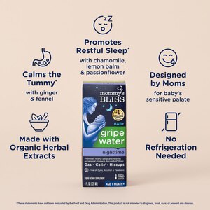 Mommy's Bliss Nighttime Gripe Water, 4 OZ