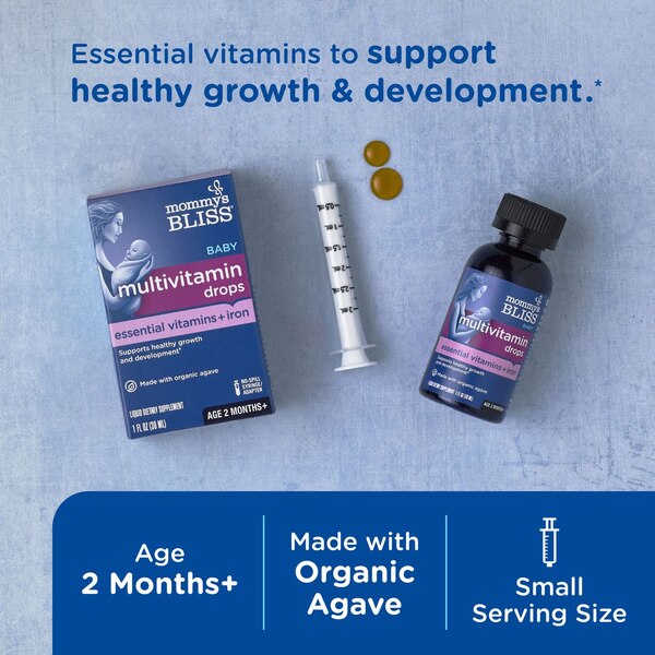 Mommy's Bliss Baby Multivitamin + Iron Drops, 1 FL OZ