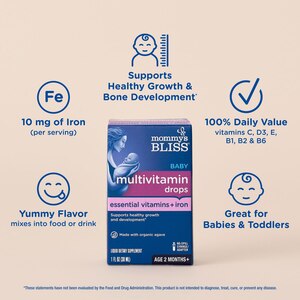 Mommy's Bliss Baby Multivitamin + Iron Drops, 1 FL OZ