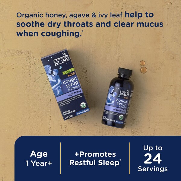 Mommy's Bliss Organic Kids Cough Syrup Night Time