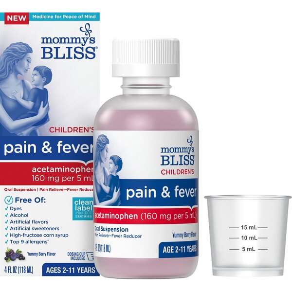 Mommy's Bliss Children's Acetaminophen, 4 OZ