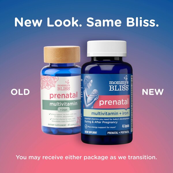 Mommy's Bliss Prenatal + Iron Multivitamin, 45 CT