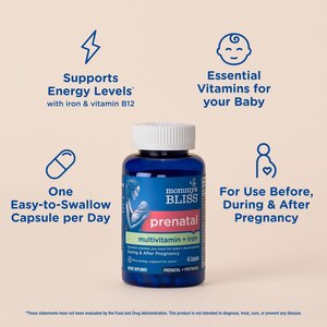 Mommy's Bliss Prenatal + Iron Multivitamin, 45 CT