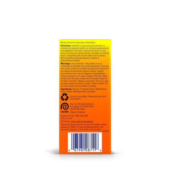 K-Y Warming Liquid - Lubricante personal, 2.5 oz