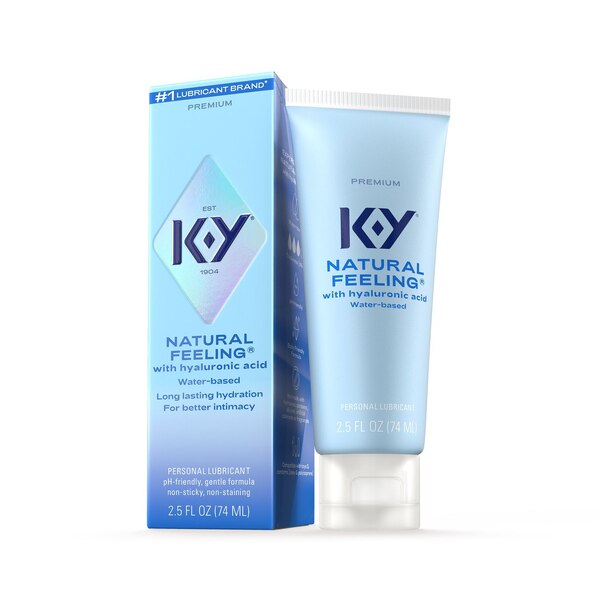 K-Y® Natural Feeling w/ Hyaluronic Acid Lubricant, 2.5 OZ