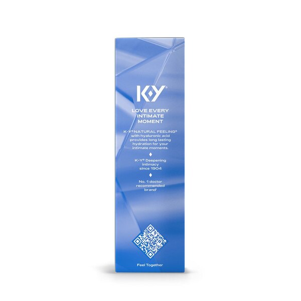 K-Y® Natural Feeling w/ Hyaluronic Acid Lubricant, 2.5 OZ