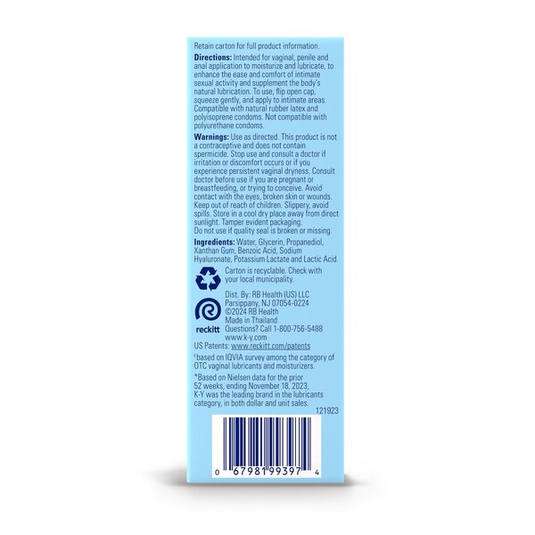 K-Y® Natural Feeling with Hyaluronic Acid Lubricant, 5 OZ