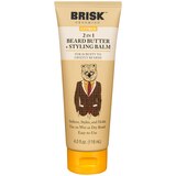 Brisk Grooming 2-in-1 Beard Butter & Styling Balm, Citrus, 4 OZ, thumbnail image