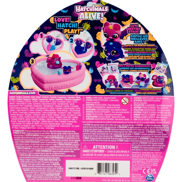 Hatchimals Alive! Neon Rainbow Bestie Pool Party