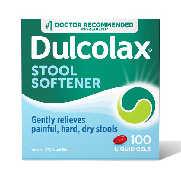 Dulcolax Stool Softener Gentle Relief Liquid Gels