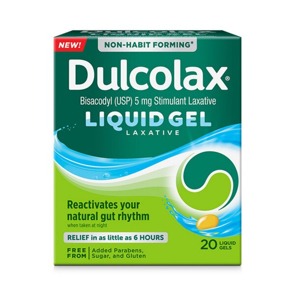 Dulcolax Stimulant Laxative Liquid Gels, 20 CT