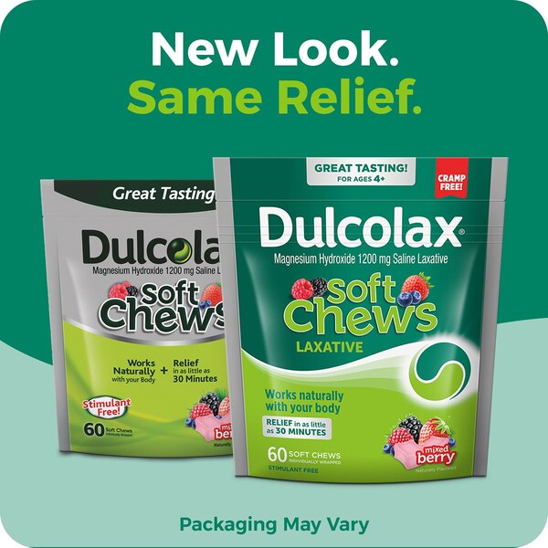 Dulcolax Soft Chews Laxative Constipation Relief, 60 CT