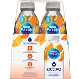 Pure Life + Active Orange Flavored Water with Potassium, 20 OZ Bottles, 4 PK, thumbnail image 3 of 6