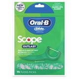 Oral-B Glide Scope Outlast Floss Picks, 75 CT, thumbnail image