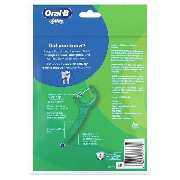 Oral-B Glide Scope Outlast Floss Picks, 75 CT