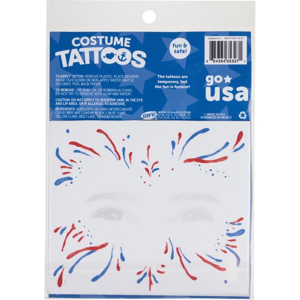 Savvi Costume Tattoos, 12 ct