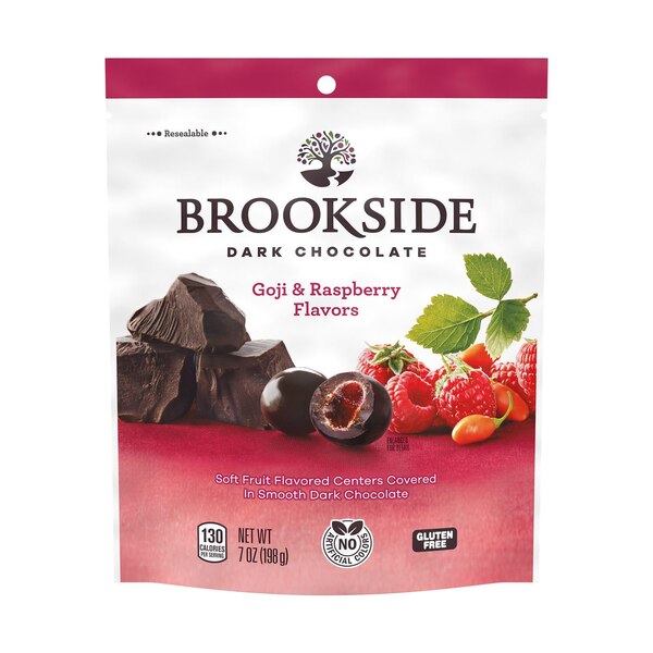 Brookside Dark Chocolate, Goji and Raspberry Flavored Snacking Chocolate, 7 oz