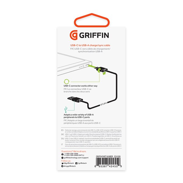 Griffin USB-C to USB-A Cable