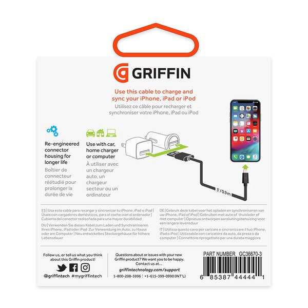 Griffin USB-A to Lightning Cable