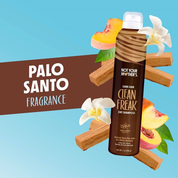 Not Your Mother's Clean Freak Dry Shampoo for Dark Hair, Palo Santo, 7 OZ