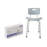 McKesson Bath Bench 19-1/4 Inch Seat Width 300 lbs. Weight Capacity, Gray, thumbnail image