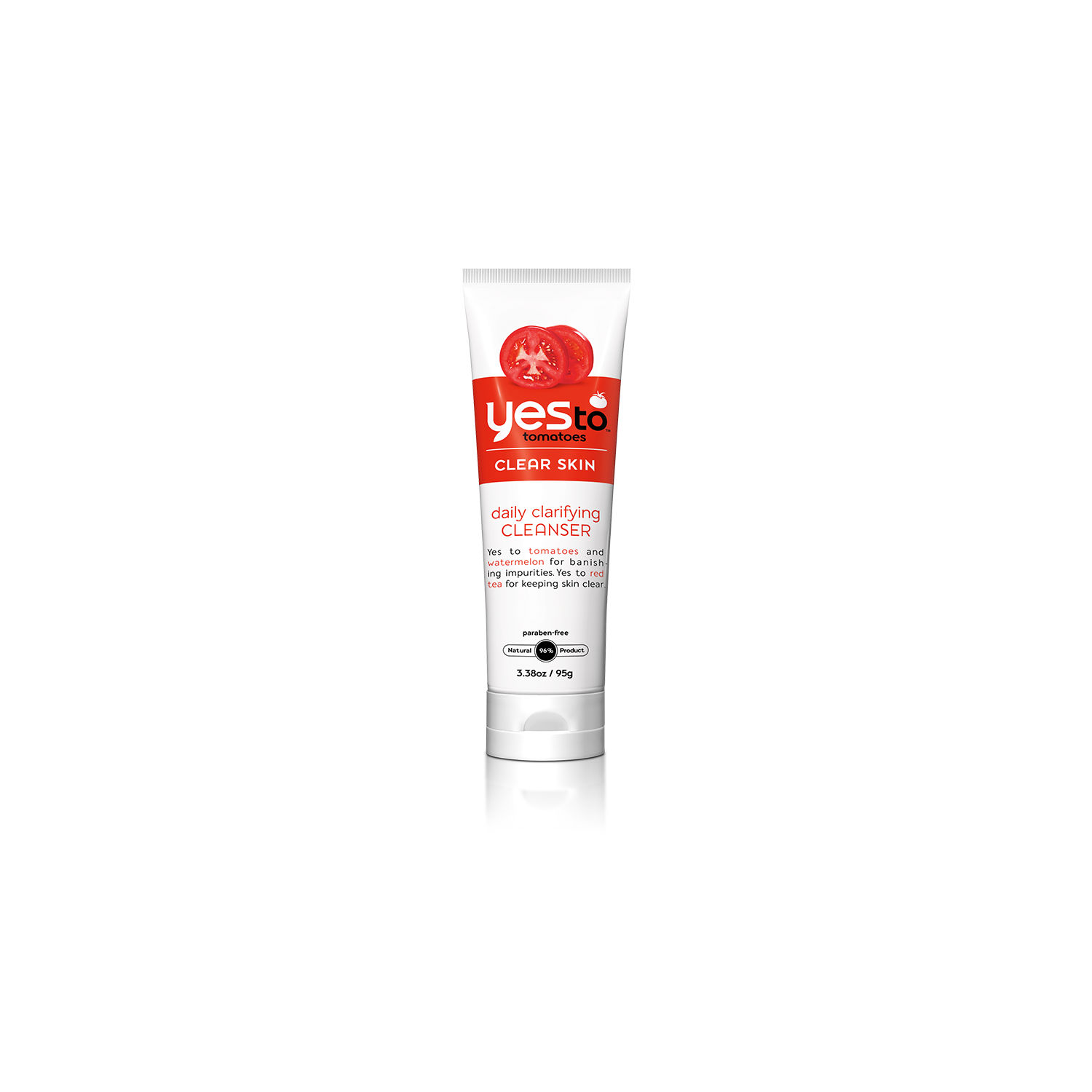 Yes To Tomatoes - Limpiador aclarante de uso diario, 3.38 oz
