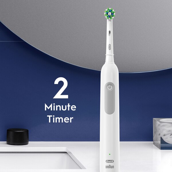 Oral-B Pro 1000 Rechargeable Electric Toothbrush with CrossAction Brush Head, Black