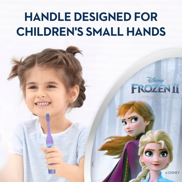 Oral-B Kid's Disney Frozen Battery Powered Toothbrush, 3+ Years, Soft Bristle