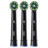 Oral-B CrossAction Electric Toothbrush Replacement Brush Head Refills, Black, 3/Pack, thumbnail image