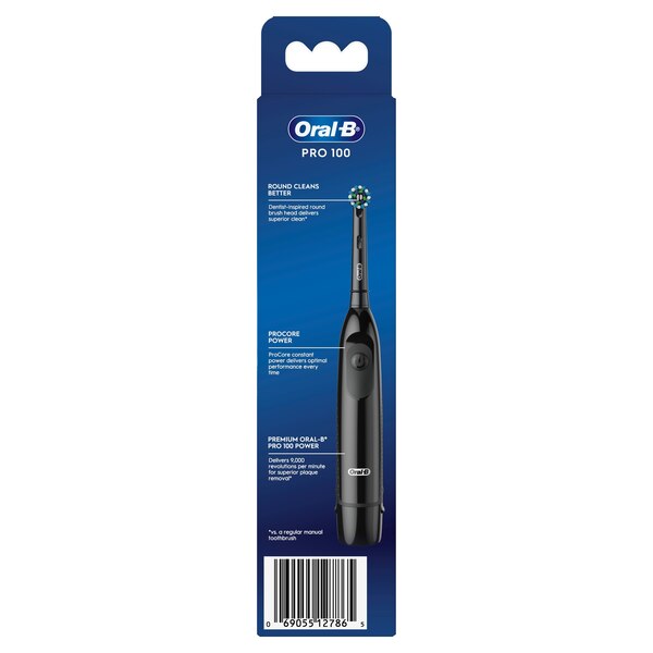 Oral-B Pro-Health Clinical, Superior Clean, Battery Powered Toothbrush, Black