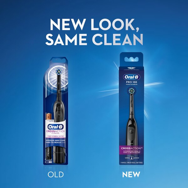 Oral-B Pro-Health Clinical, Superior Clean, Battery Powered Toothbrush, Black
