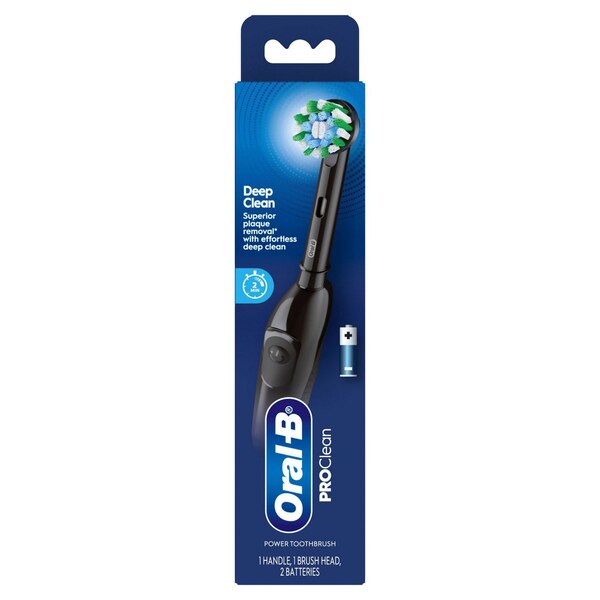 Oral-B Pro-Health Clinical, Superior Clean, Battery Powered Toothbrush, Black