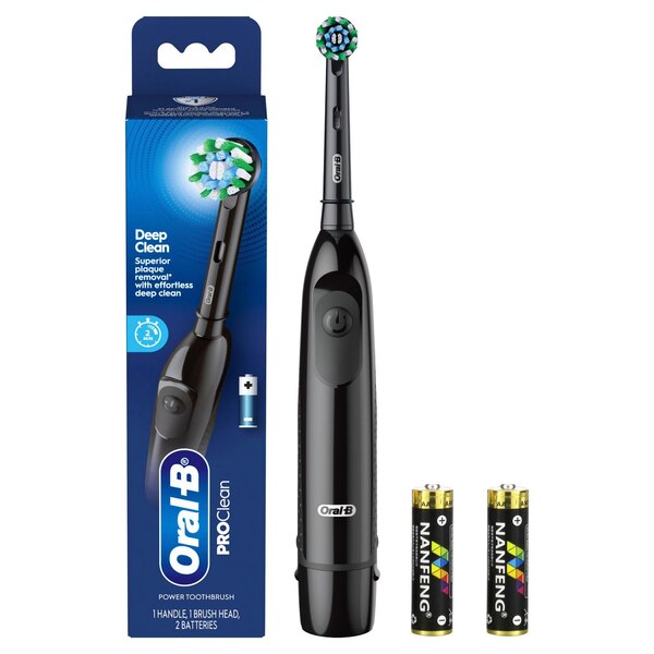 Oral-B Pro-Health Clinical, Superior Clean, Battery Powered Toothbrush, Black