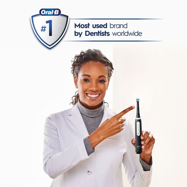 Oral-B iO Series 3 Rechargeable Electric Toothbrush with Handle, Charger, and Brush Head, Black