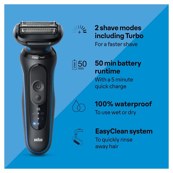 Braun Series 5 Clean & Fast Shave Shaver Kit