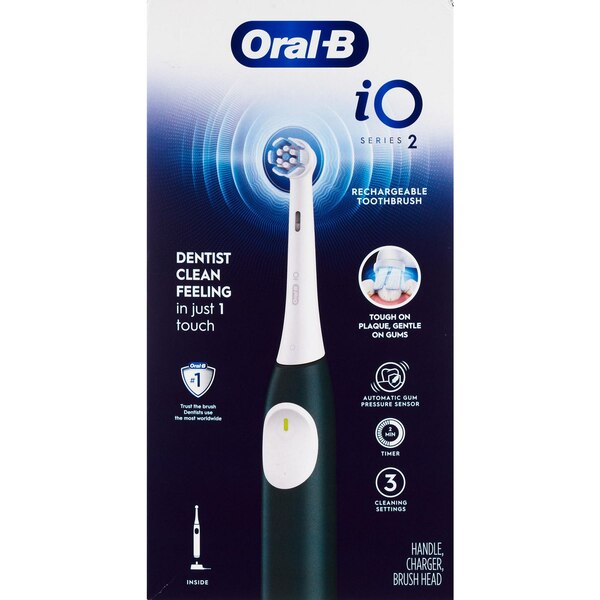 Oral-B iO Series 2 Rechargeable Electric Toothbrush, Green