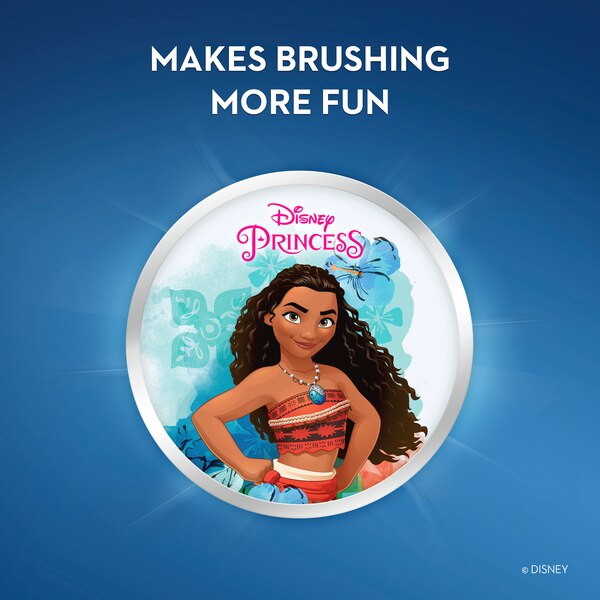 Oral-B Kids Disney Princess Power Toothbrush for ages 3+, Soft Bristle
