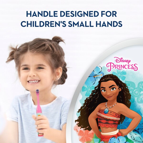Oral-B Kids Disney Princess Power Toothbrush for ages 3+, Soft Bristle