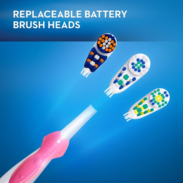 Oral-B Deep Clean Battery Powered Toothbrush Replacement Brush Heads, 2 pack