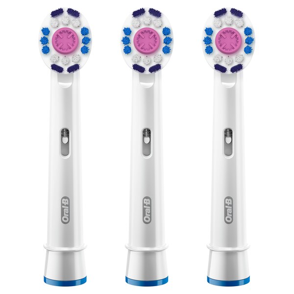 Oral-B 3D White Electric Toothbrush Replacement Brush Head, 3 Count