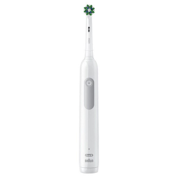 Oral-B Pro 1000 Rechargeable Electric Toothbrush with CrossAction Brush Head, White