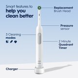 Oral-B Pro 1000 Rechargeable Electric Toothbrush with CrossAction Brush Head, White, thumbnail image